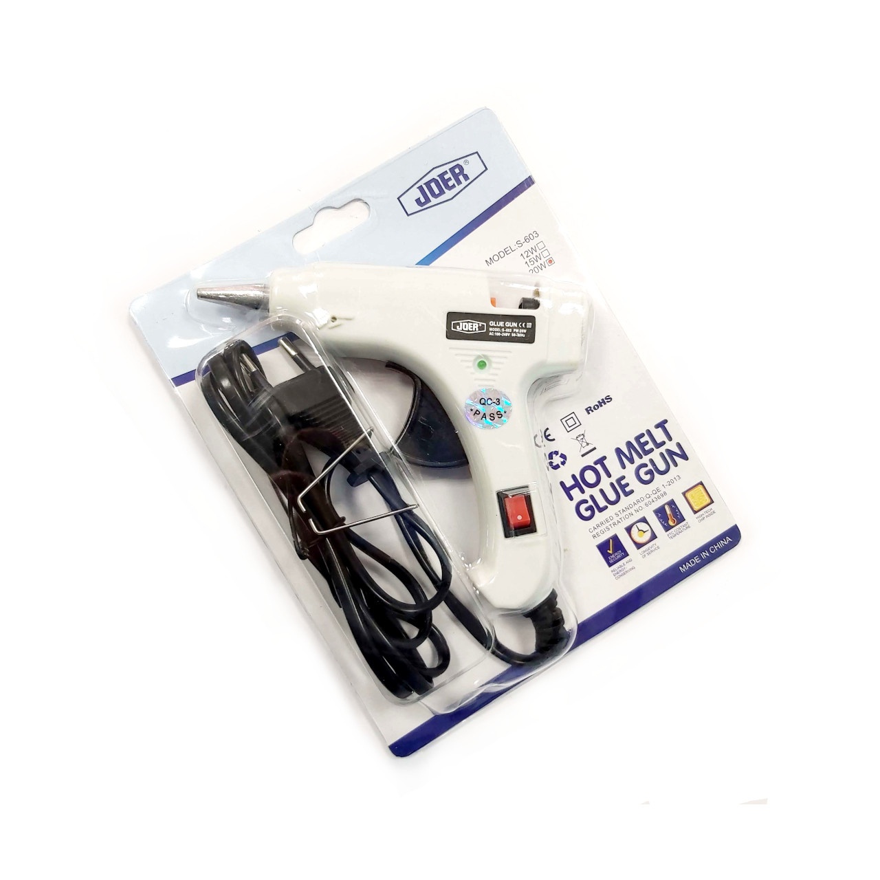 Пістолет клейовий 7,2 мм 20 W JOER S603