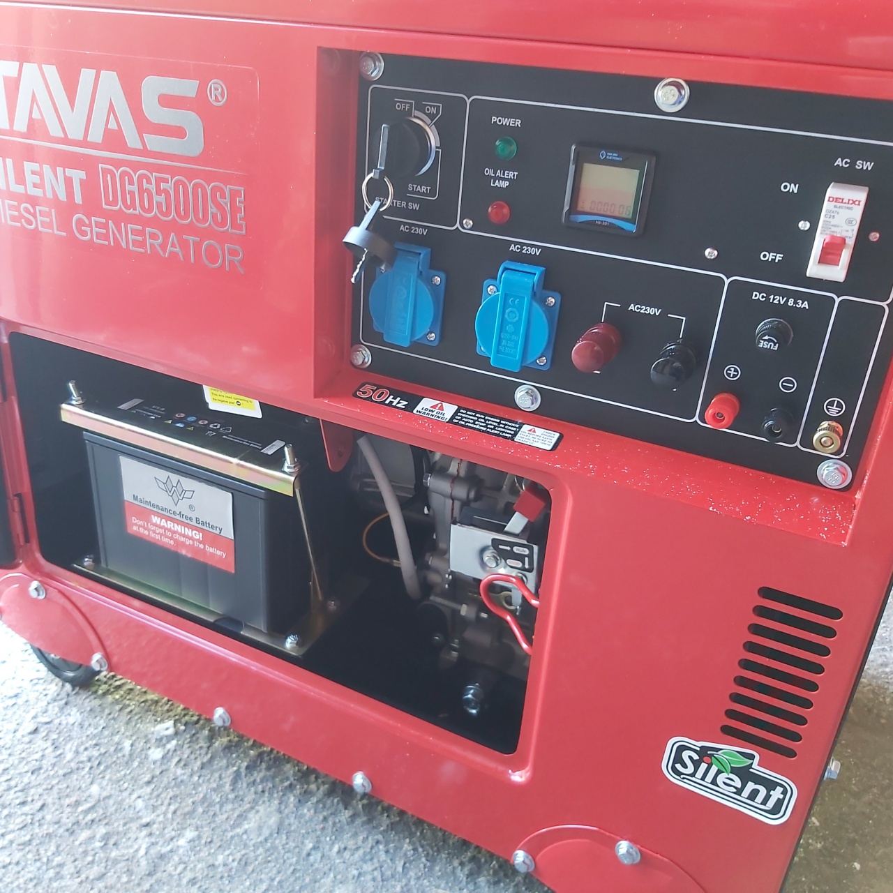 Дизельний генератор TAVAS DG6500SE 5кВт з повітряним охолодженням
