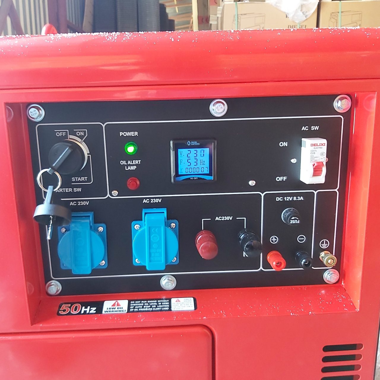 Дизельний генератор TAVAS DG6500SE 5кВт з повітряним охолодженням