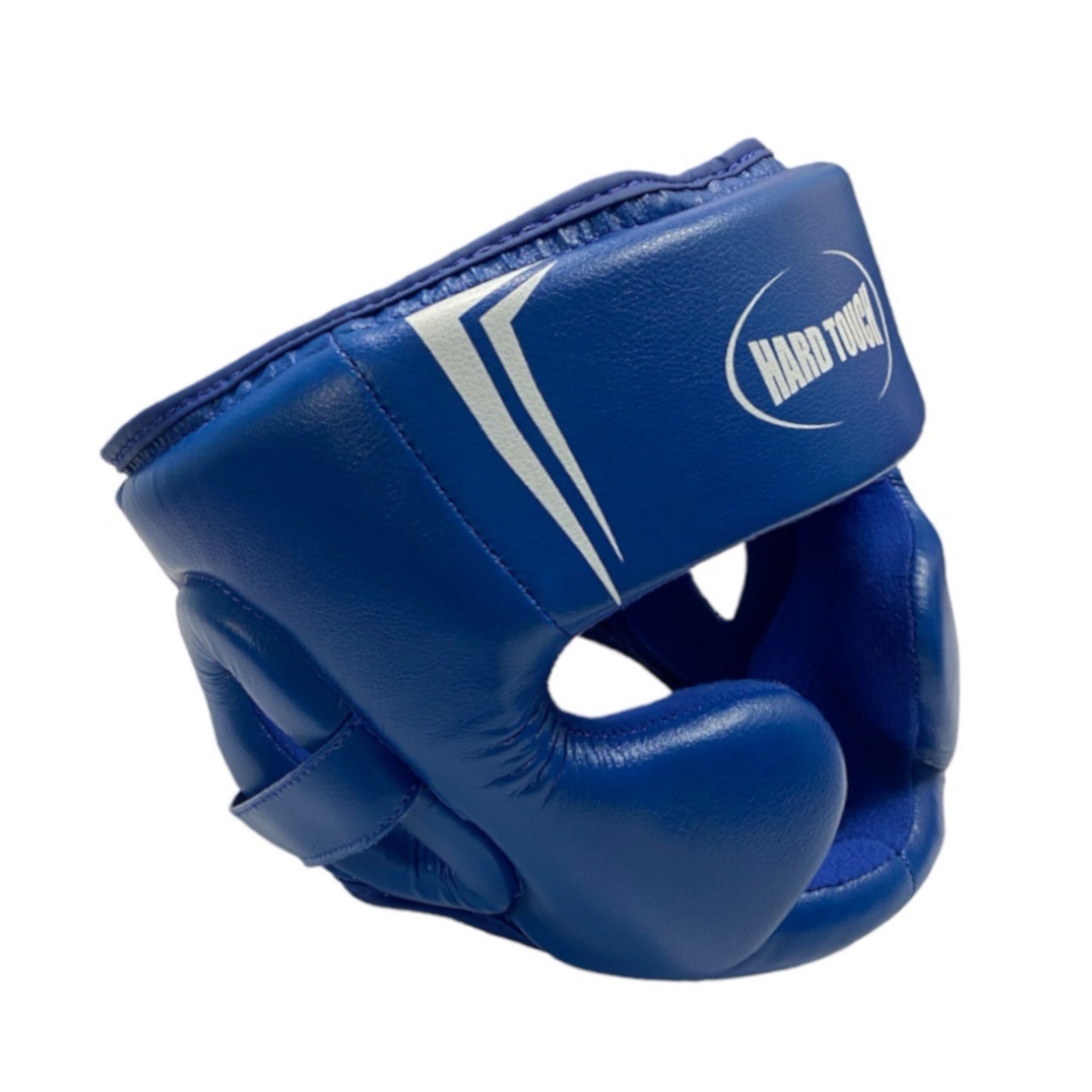 Шлем боксёрский МОЛНИЯ закрытый HARD TOUCH PU размер XL синий