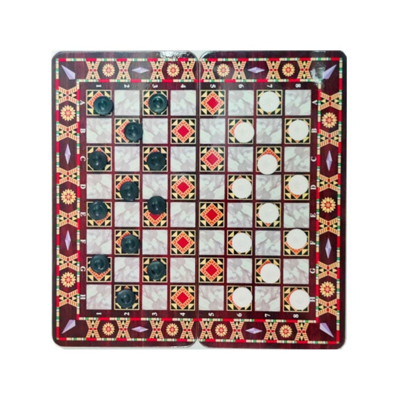 Подарочный набор игр 3 в 1 Kaleidoscope red 34х34 G-1206-C