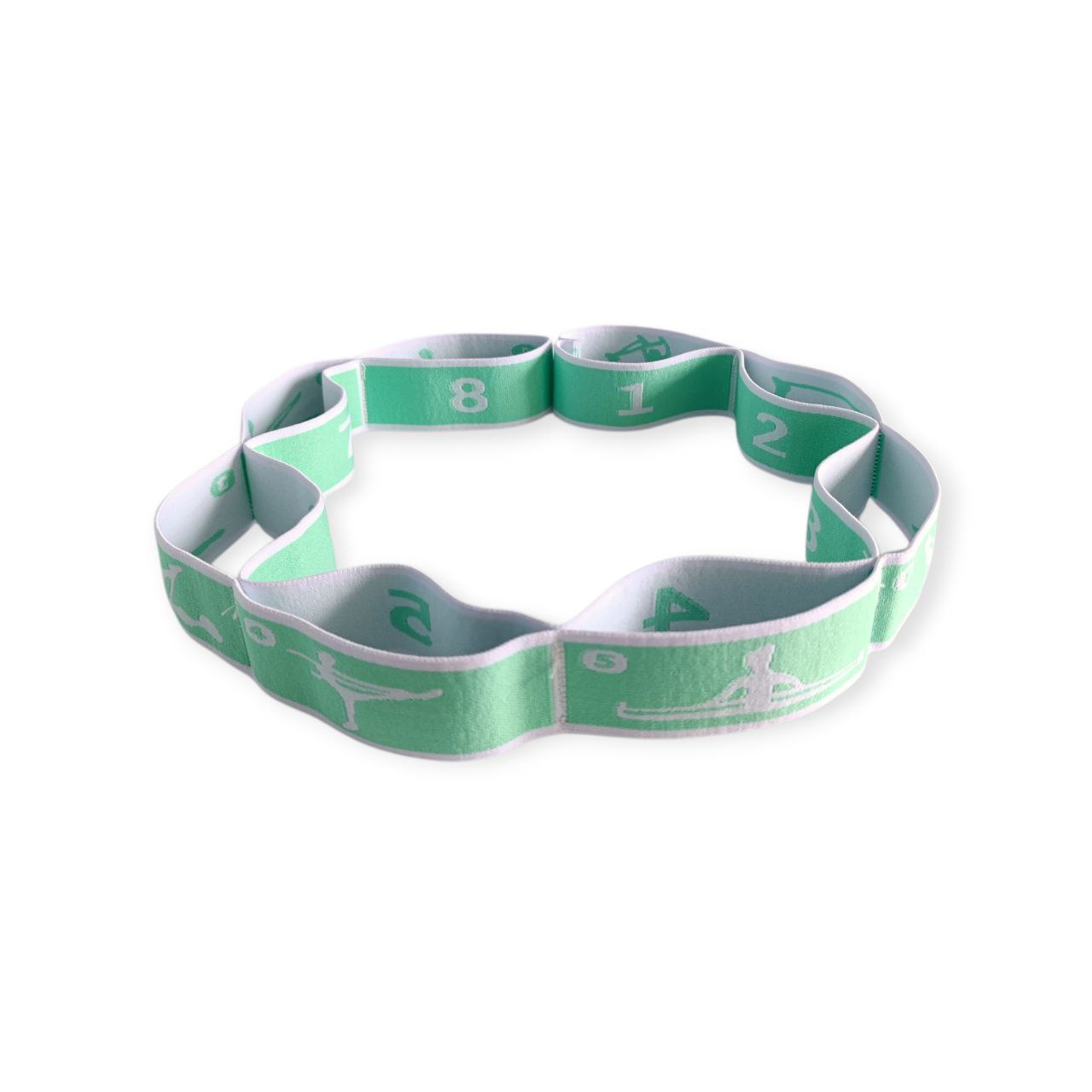 Еластичний стрічковий еспандер сегментований із 8 петлями WX-RT2-light green