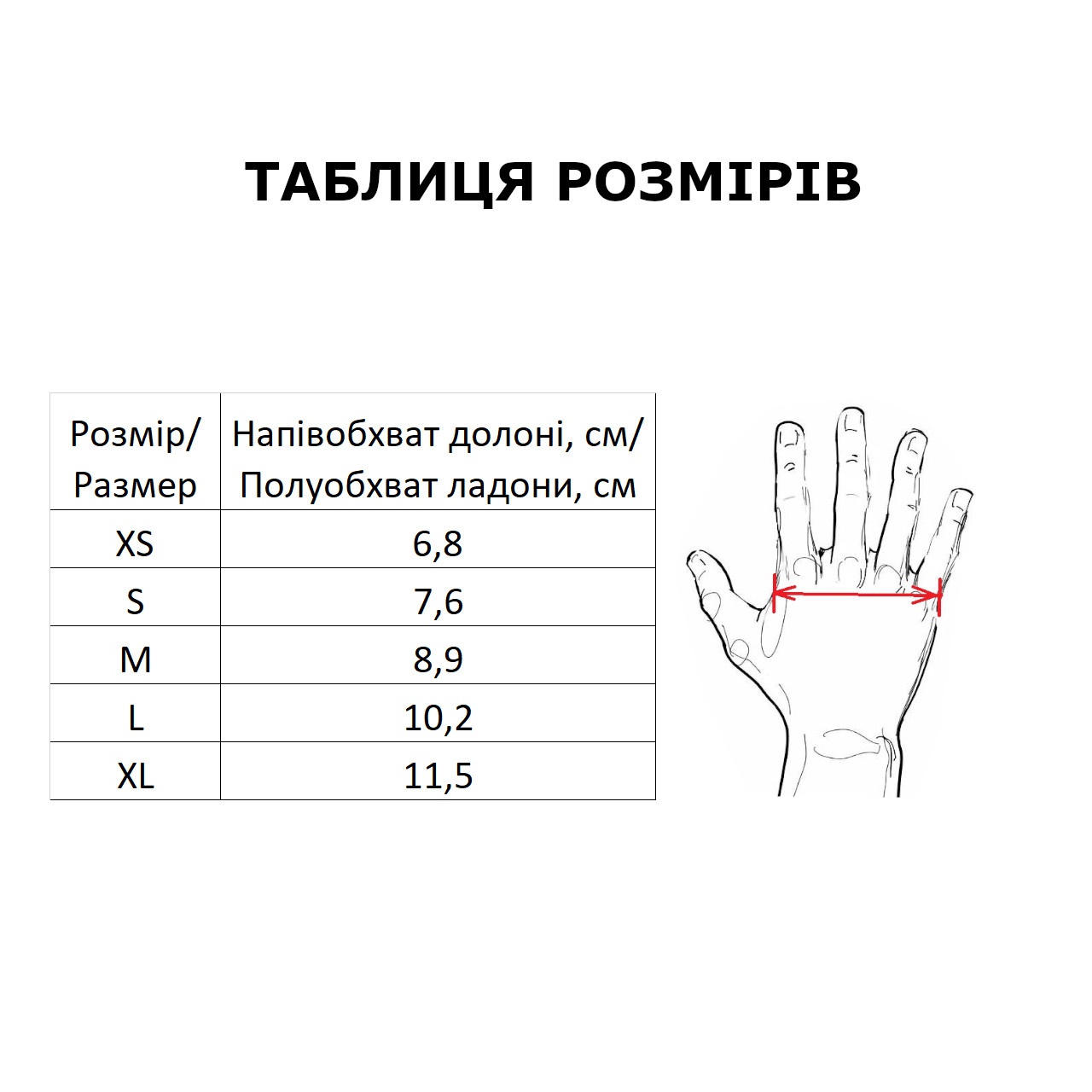 Перчатки для тхеквондо размер М ZTT-005M