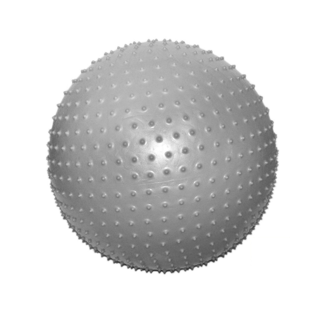 Мяч для фитнеса с массажными шипами SNS 70 см серебро