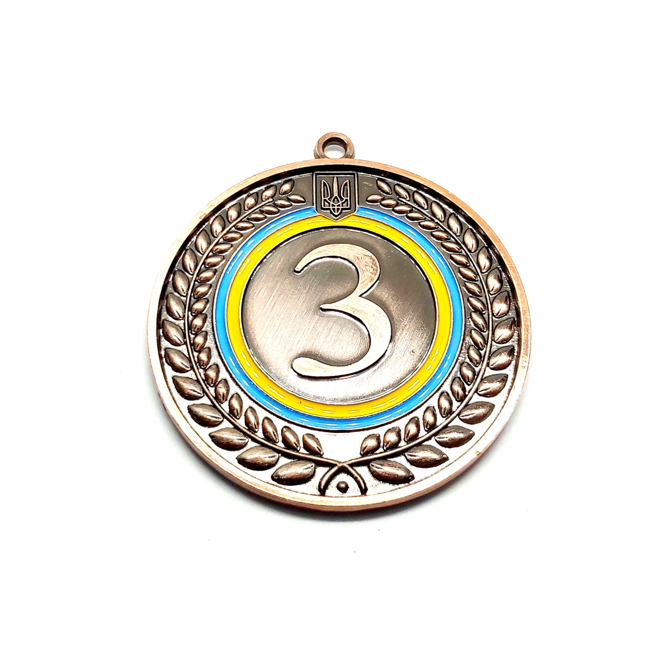 Медаль спортивна 5 см зі стрічкою за ІІІ місце J25-11В