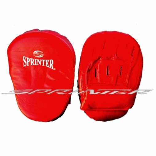 Лапа боксерська SPRINTER гнута шкірозамінником на липучці