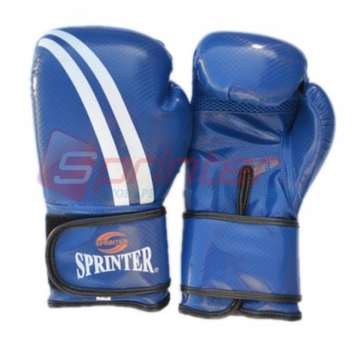 Рукавички боксерські шкірозамінник SPRINTER Champion 12 унцій сині