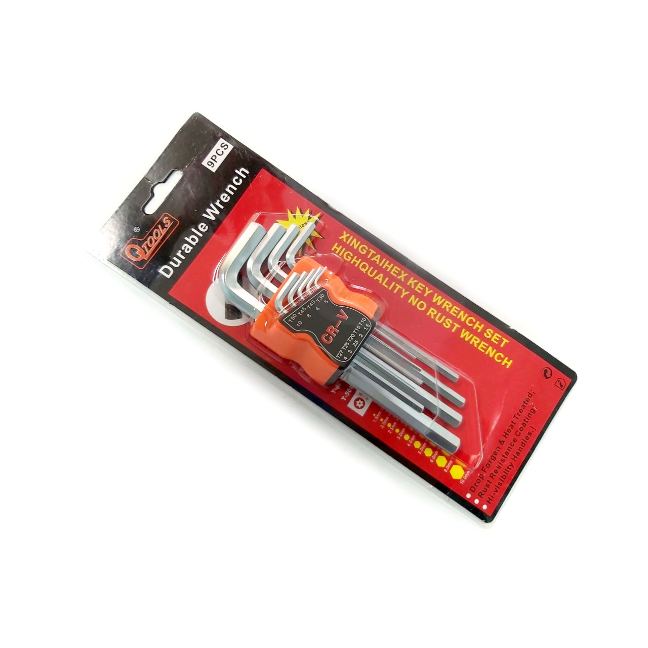 Набір ключів шестигранних CR-V подовжені 1,5-10 мм 9 шт