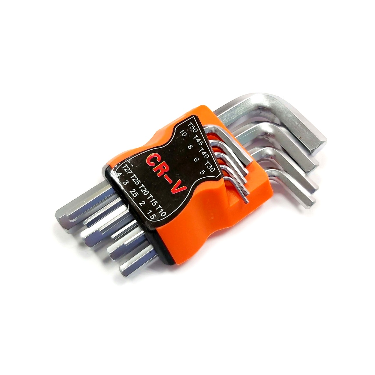 Набір ключів шестигранних CR-V 1,5-10 мм 9 шт короткі