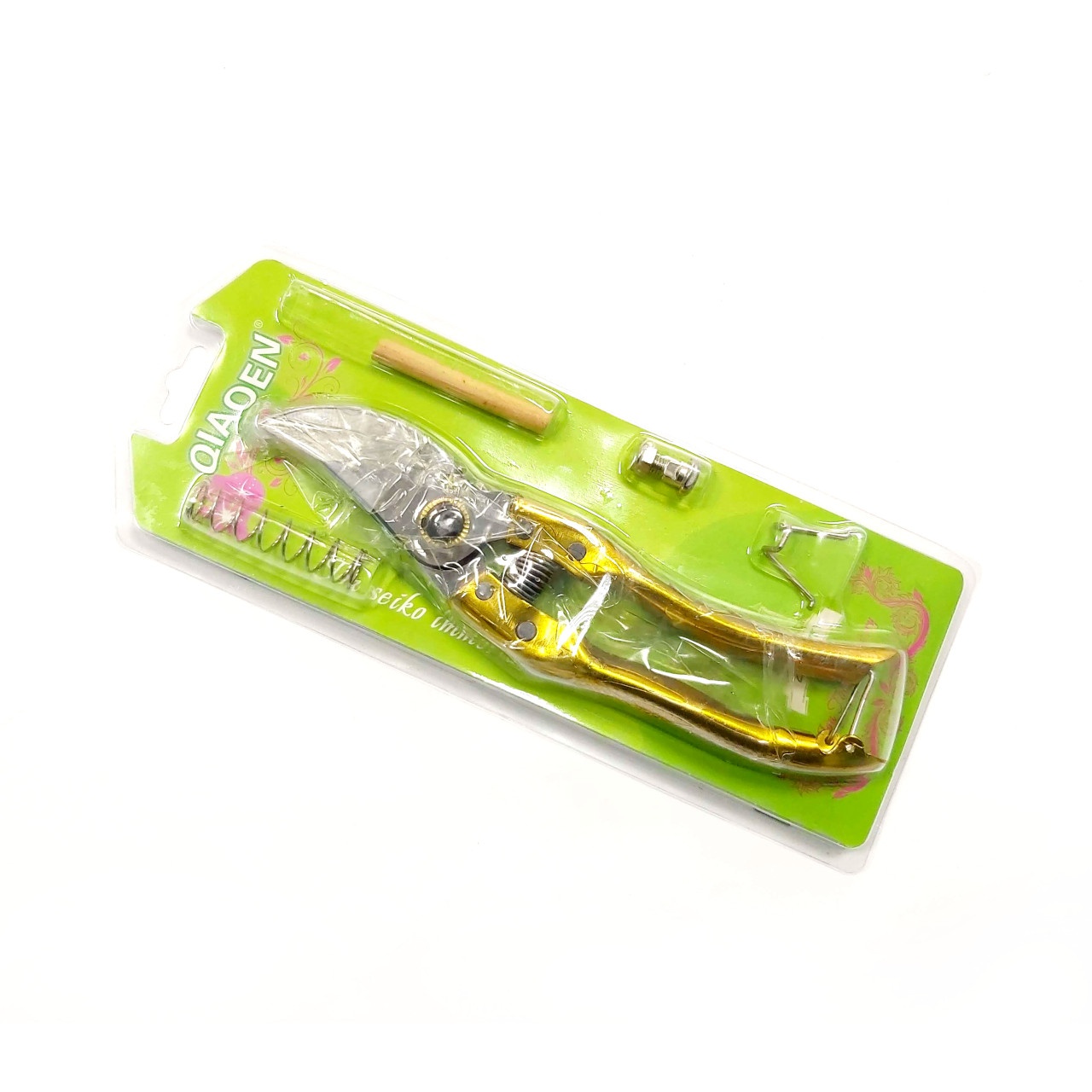 Секатор садовий з запасними пружиною гвинтом скобою