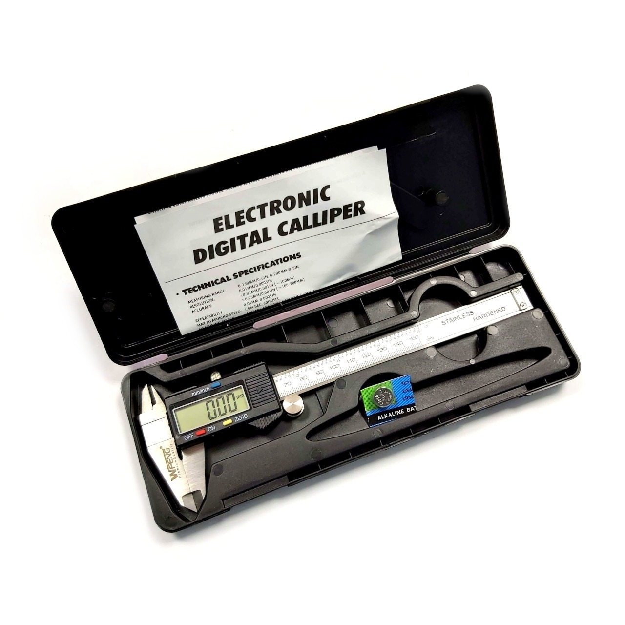 Штангенциркуль цифровий 150 мм WFENG в футлярі