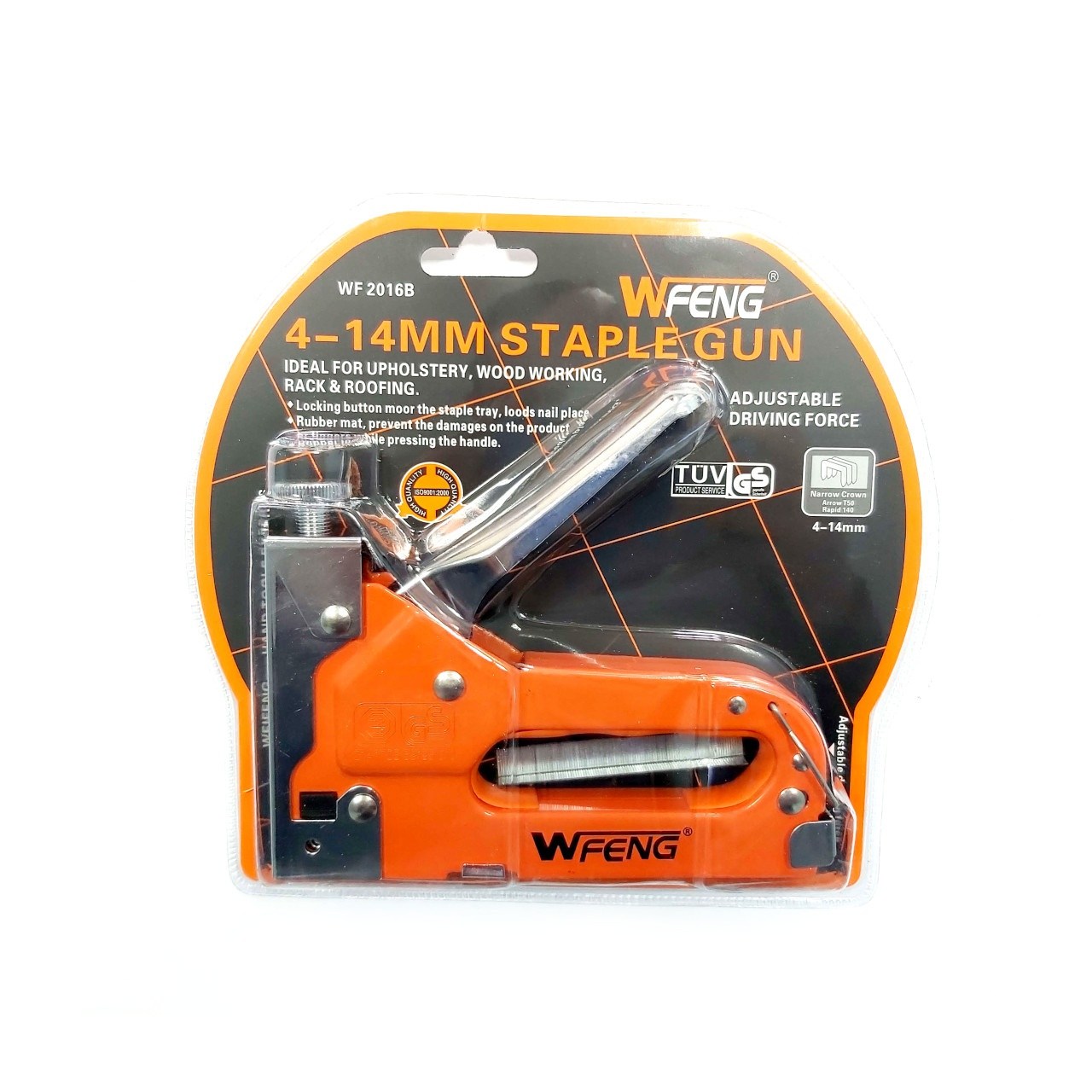 Степлер меблевий регульований скоба 4-14 мм WFENG WF2016В