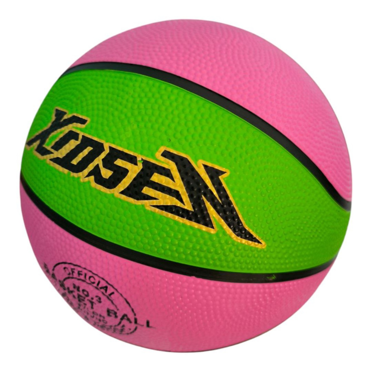 М'яч баскетбольний XIDSEN  розмір 3 рожево-зелений Rr+Gr