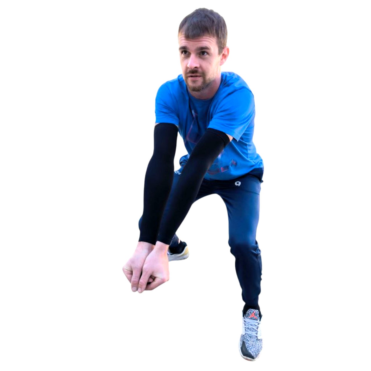 Волейбольний рукав безшовний універсальний чорний QZ-P1