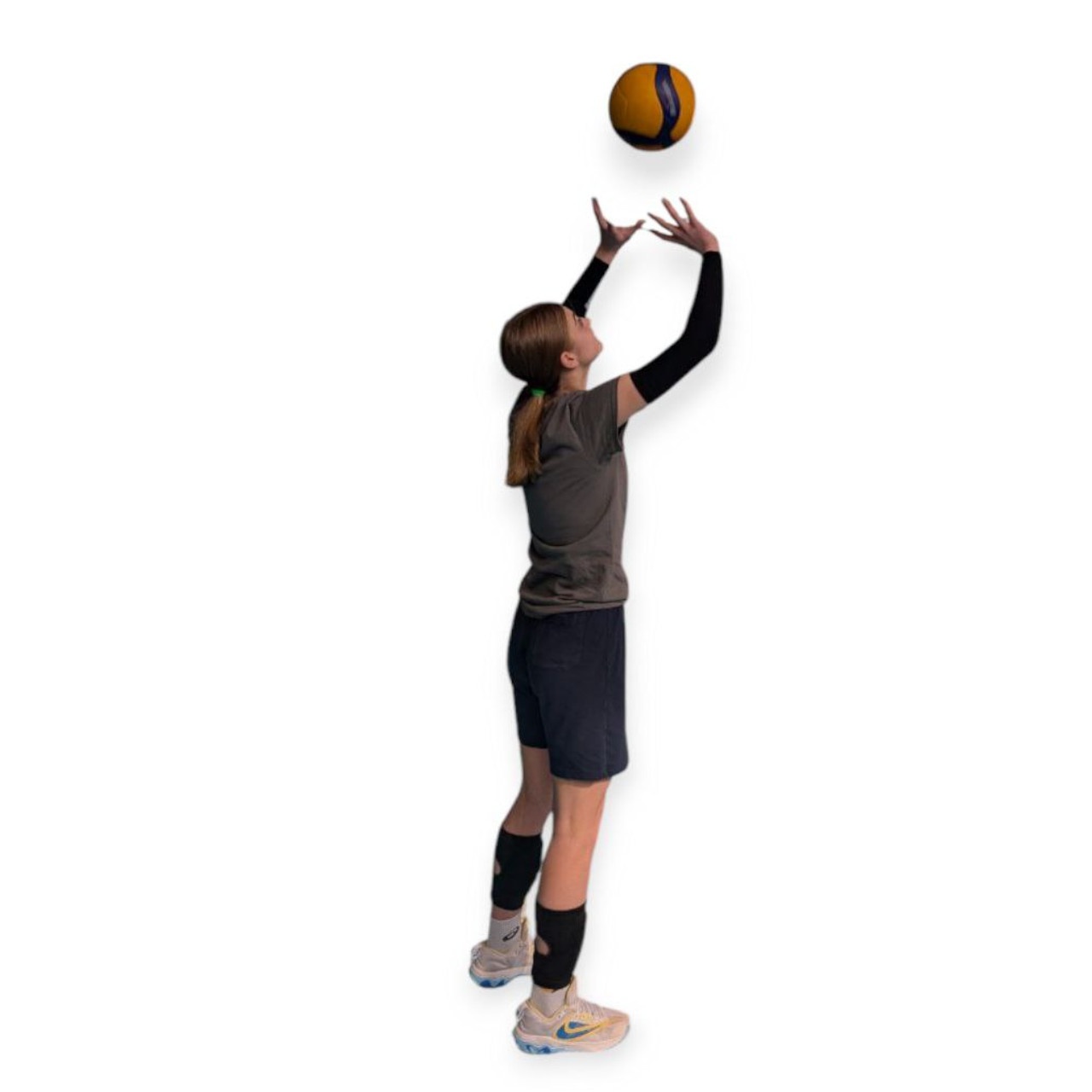 Волейбольний рукав безшовний універсальний чорний QZ-P1