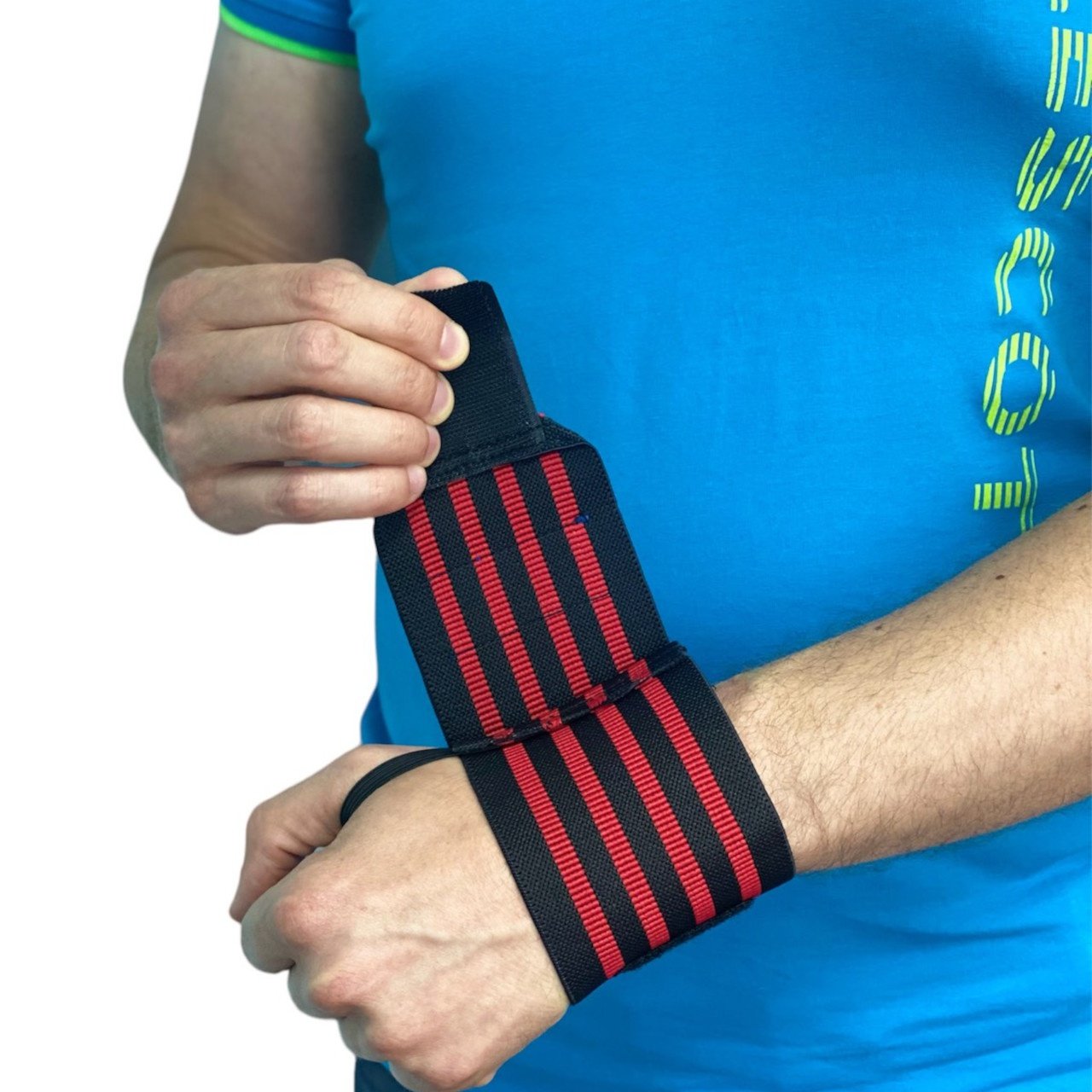 Напульсник фіксуючий чорно-червоний ТА5-Red