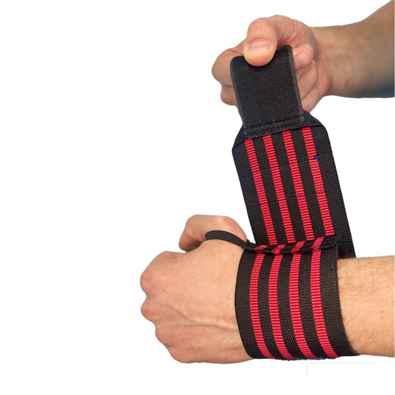 Напульсник фіксуючий чорно-червоний ТА5-Red