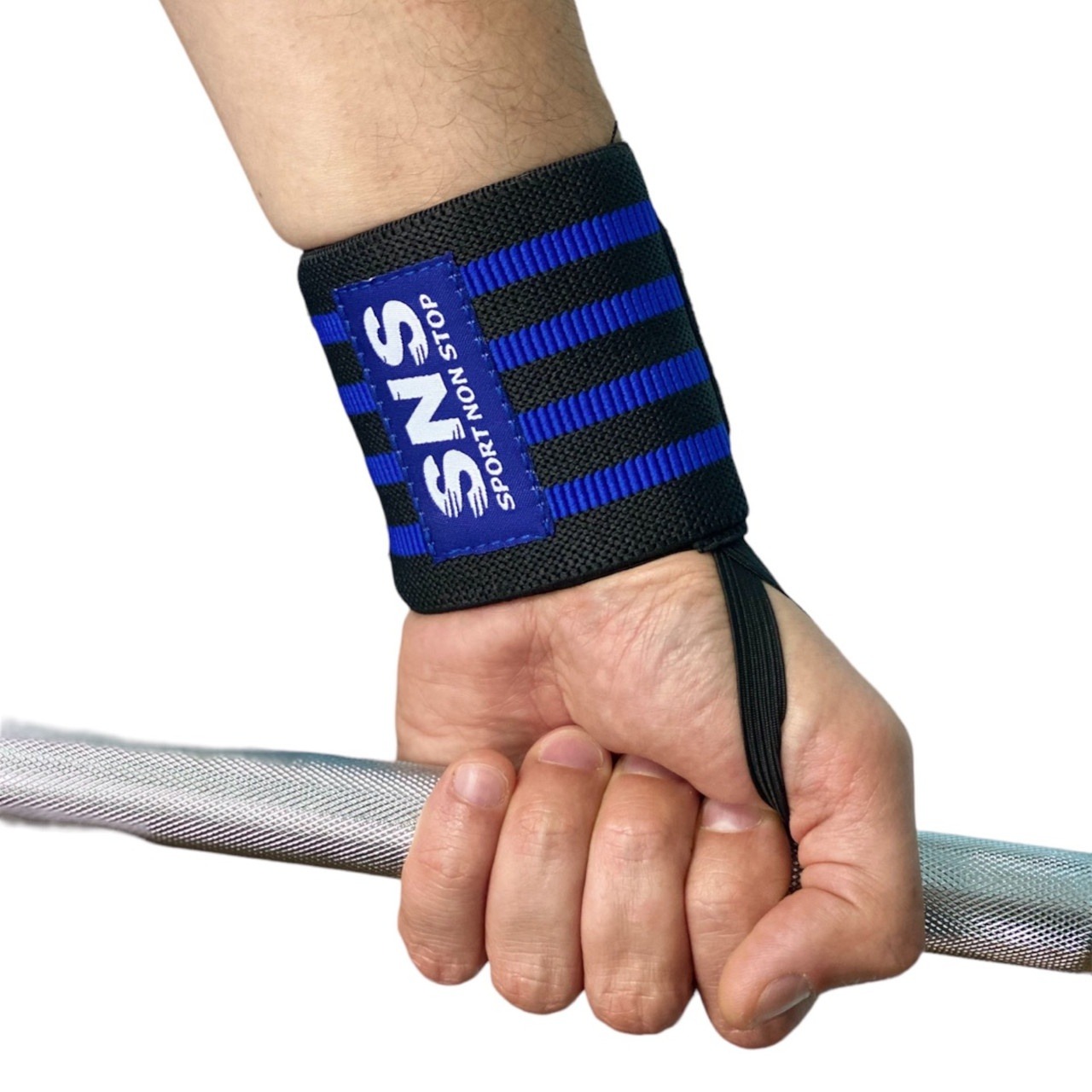 Напульсник фіксуючий чорно-блакитний ТА5-Blue
