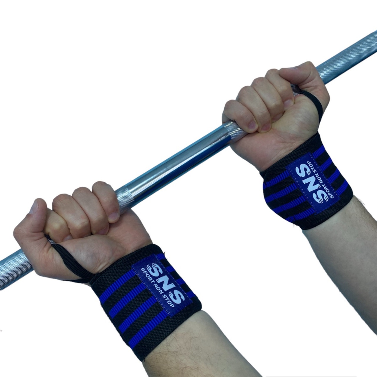 Напульсник фіксуючий чорно-блакитний ТА5-Blue