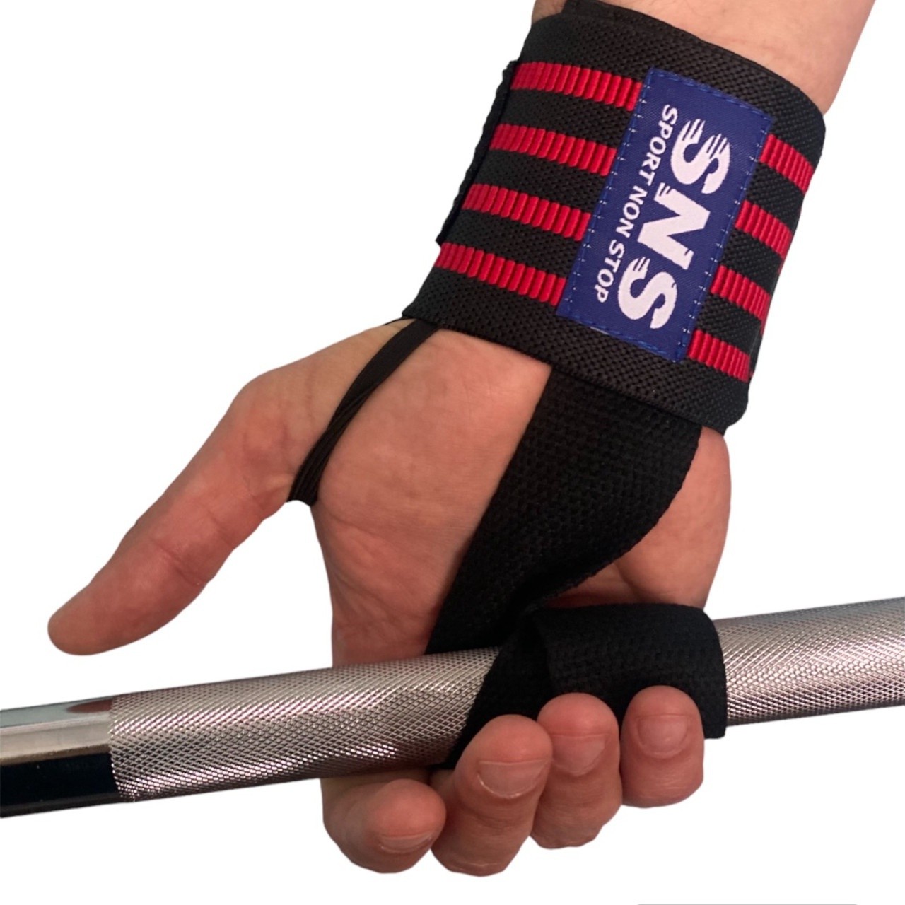 Напульсник фіксуючий для тяги чорно-червоний ТА7-Red