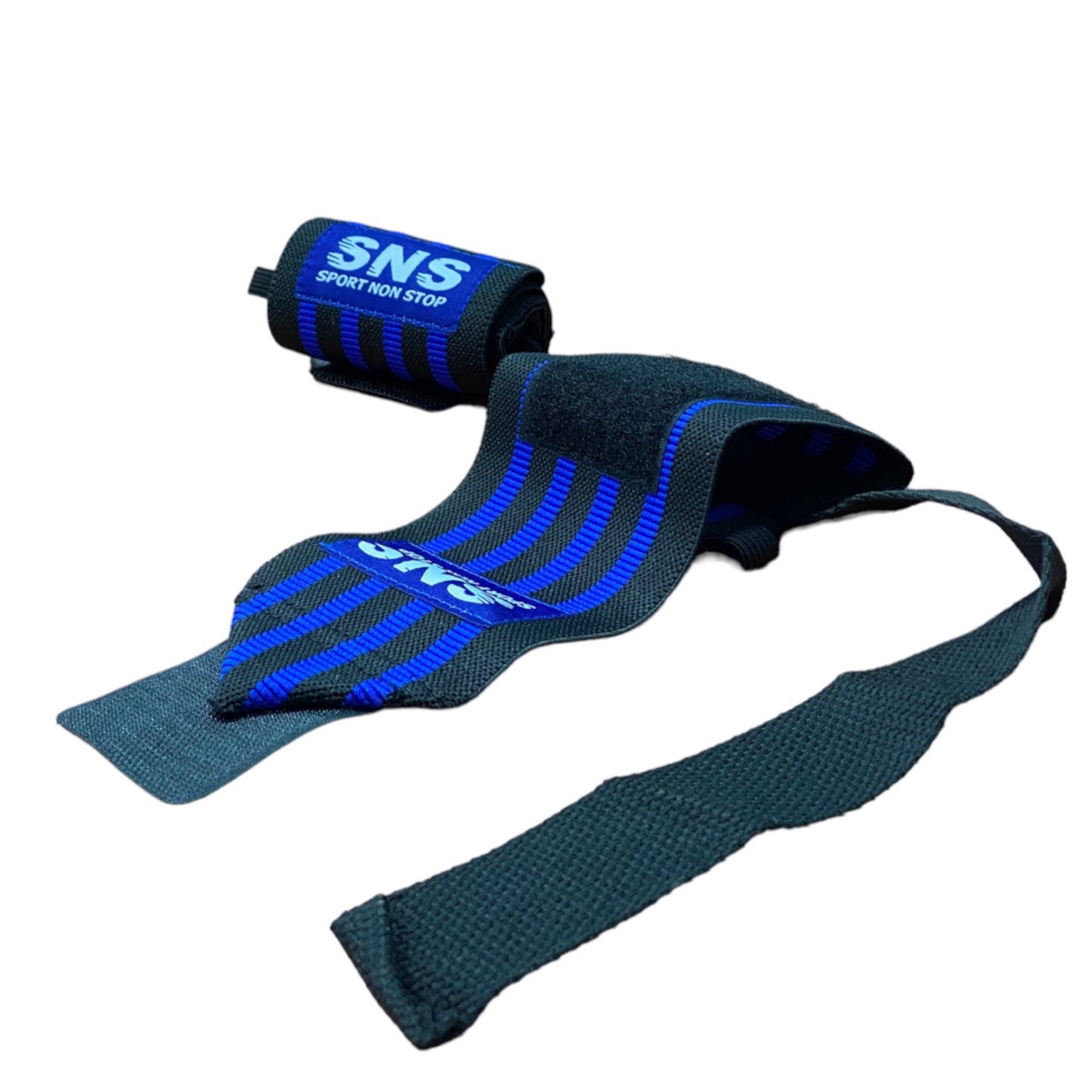 Напульсник фіксуючий для тяги чорно-блакитний ТА7-Blue