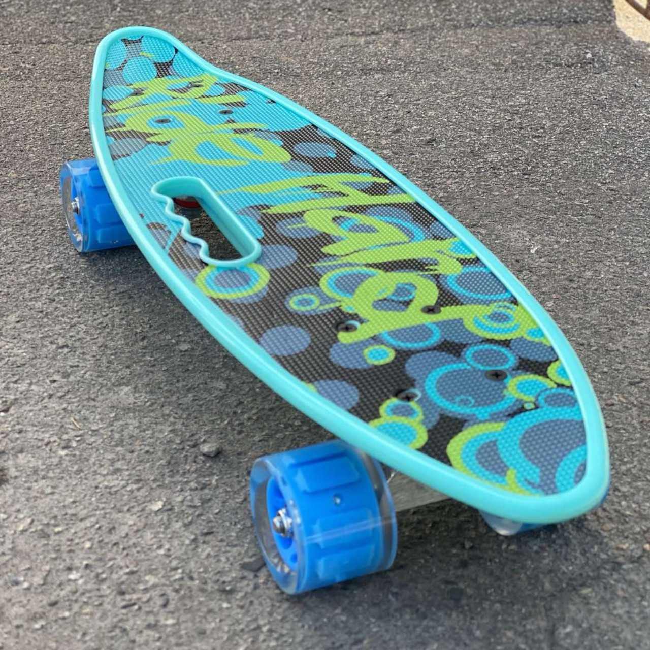 Скейт з прорізом для руки YST24-8Green