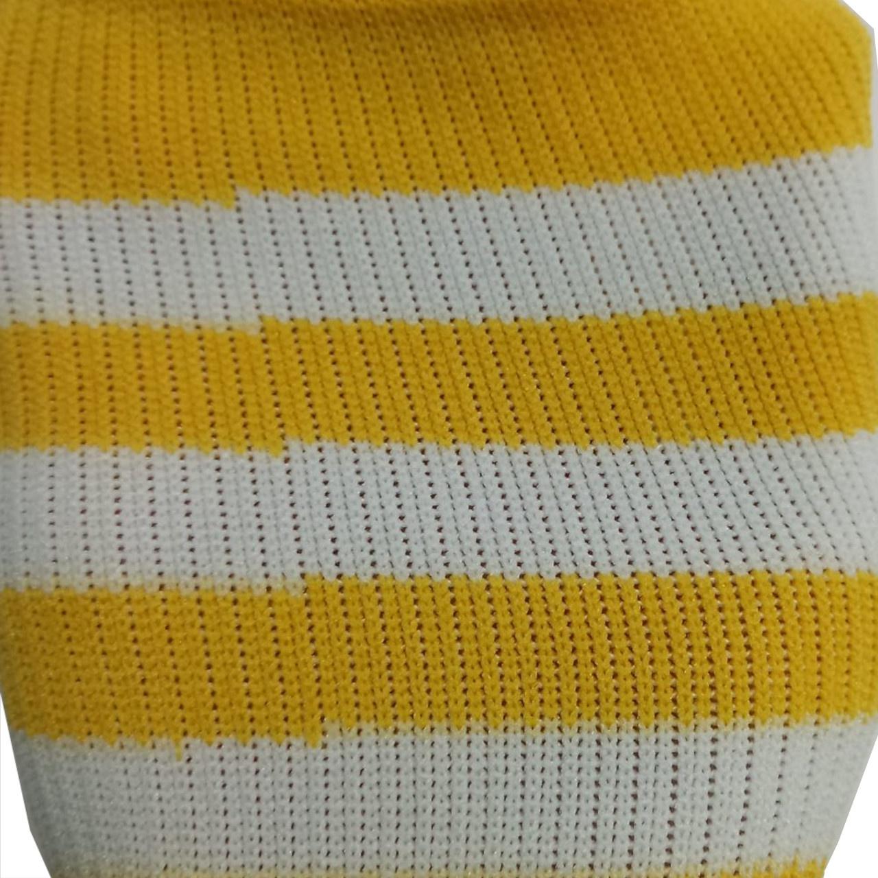 Гетри футбольні для дітей жовті зі смужками В-150