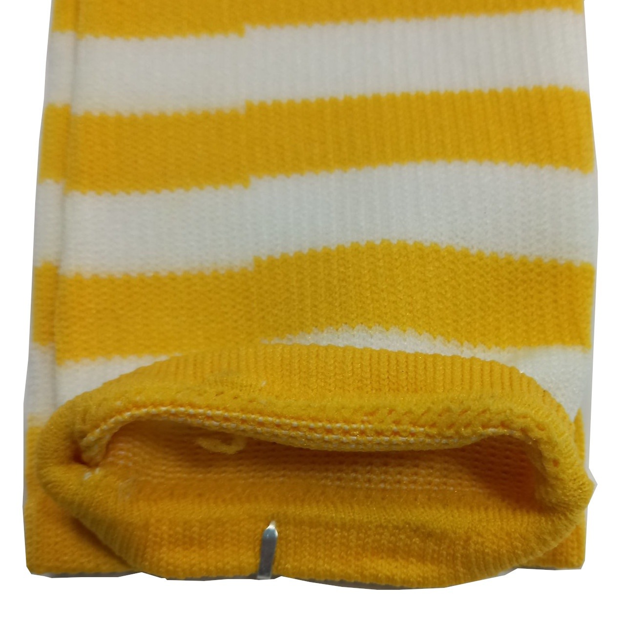 Гетри футбольні для дітей жовті зі смужками В-150