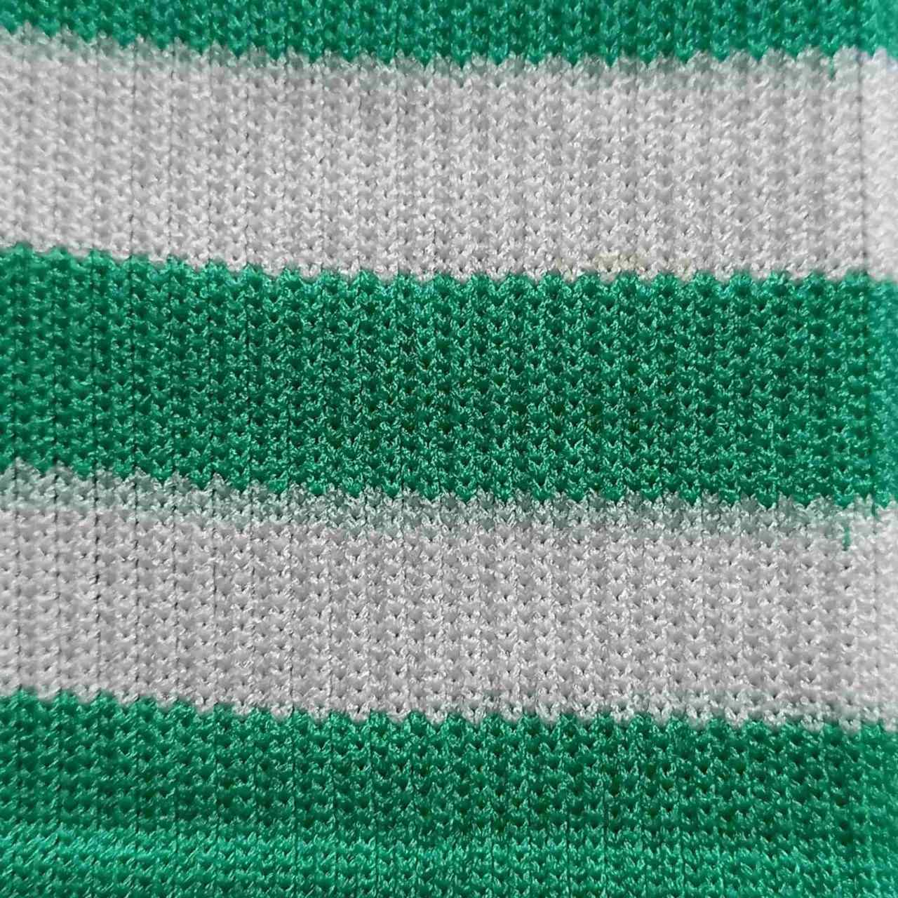 Гетри футбольні для дітей зелені зі смужками В-150