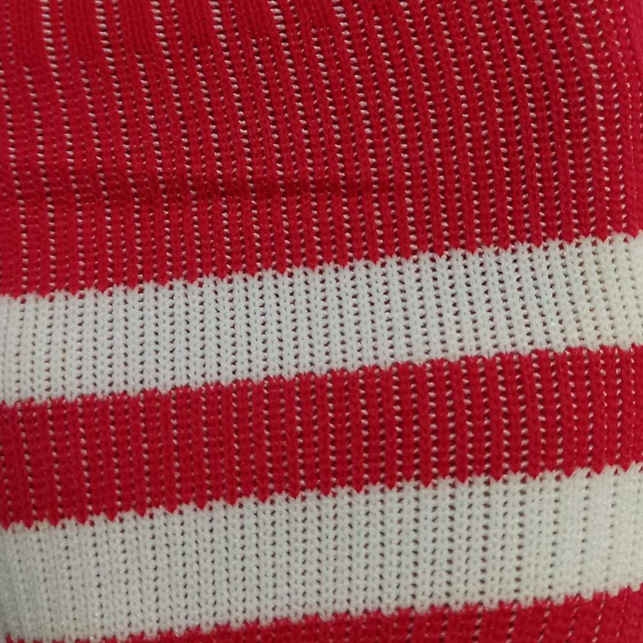 Гетри футбольні для дітей червоні зі смужками В-150