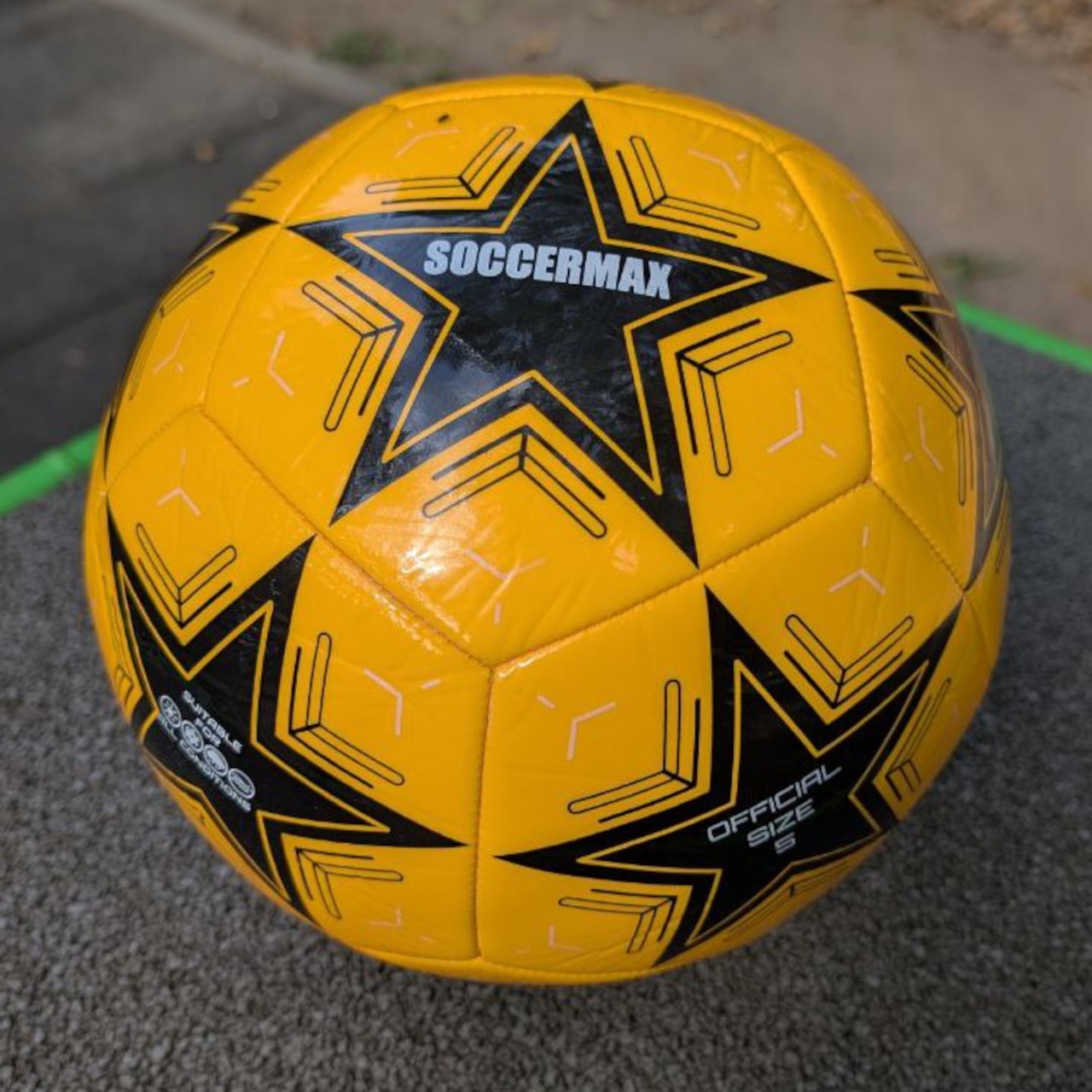 М'яч футбольний SOCCER MAX STAR оранжевий