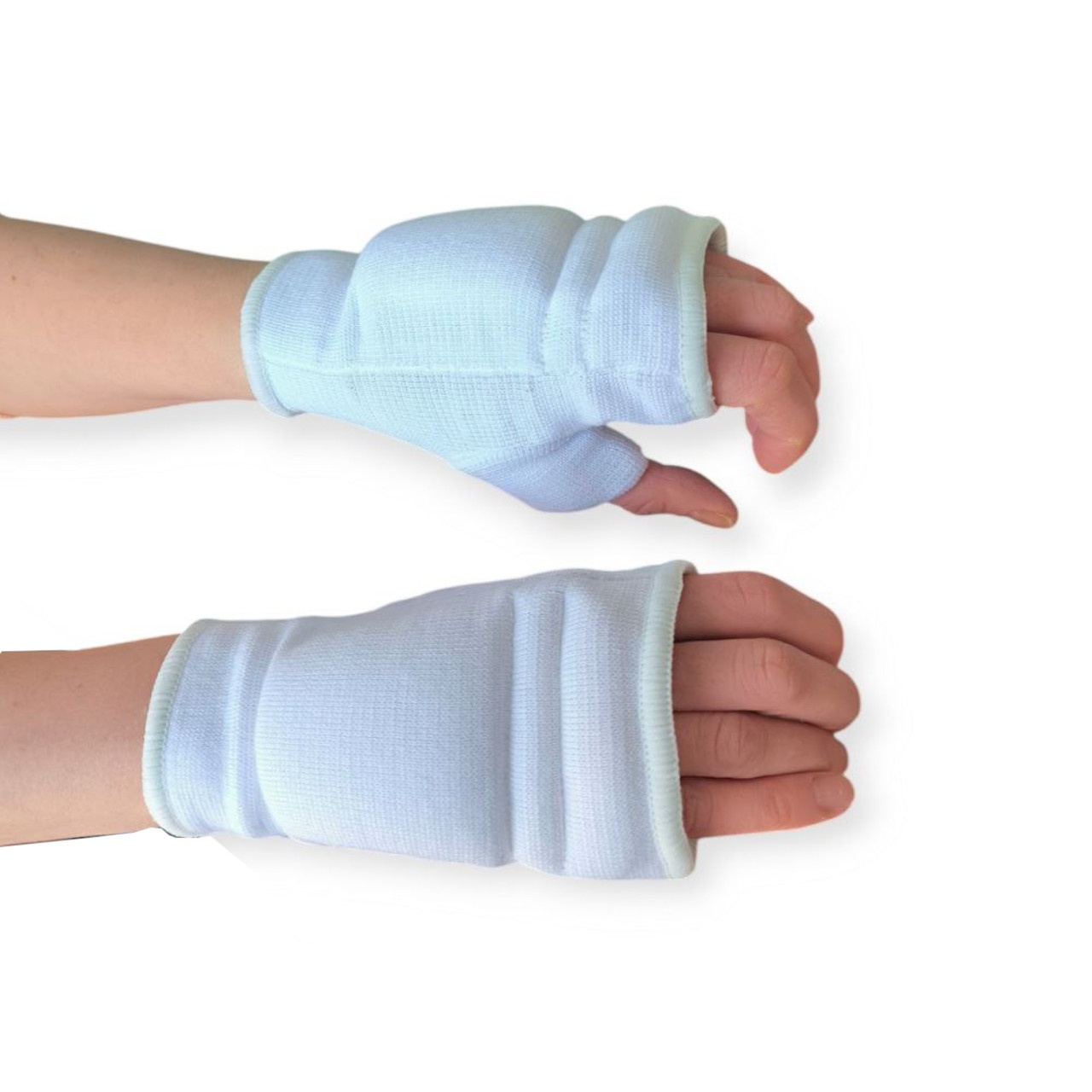 Накладки на руки білі розмір L 0403-L