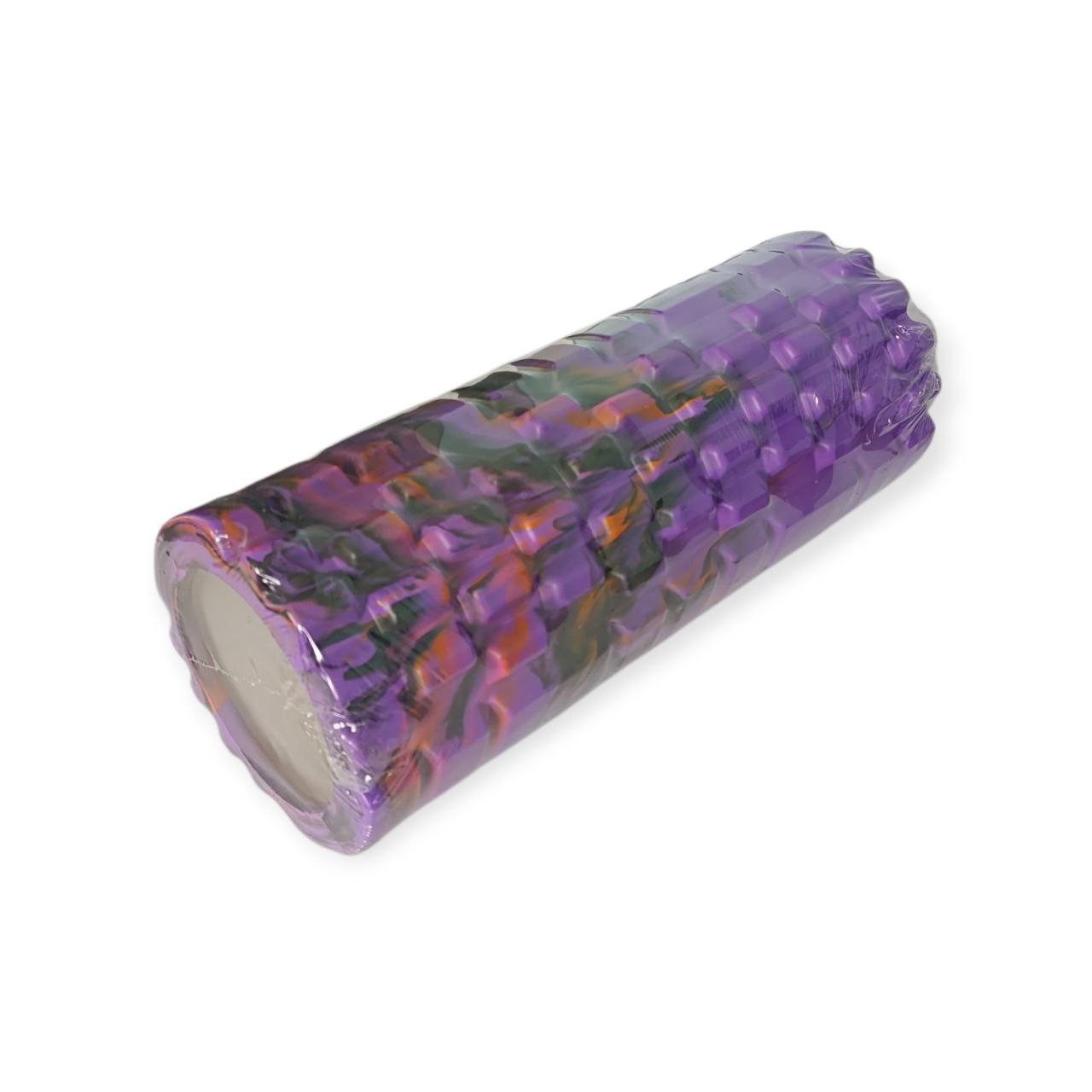 Масажний валик КЛАСИЧНИЙ SNS 33 см хвилясто-фіолетовий EVAJD2-33KM-PU+BK+