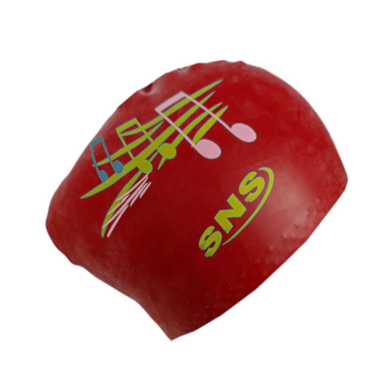 Шапочка для плавання для довгого волосся SNS KW-1К red music