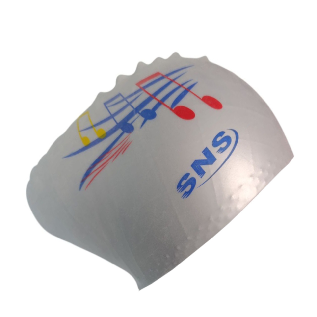 Шапочка для плавання для довгого волосся SNS KW-1СЕ silver music