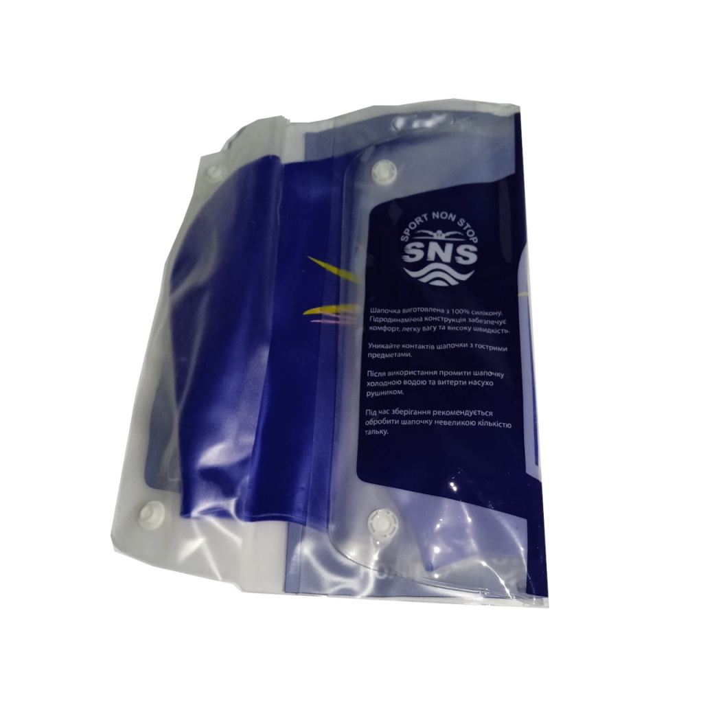 Шапочка для плавання для довгого волосся SNS KW-1С dark blue music