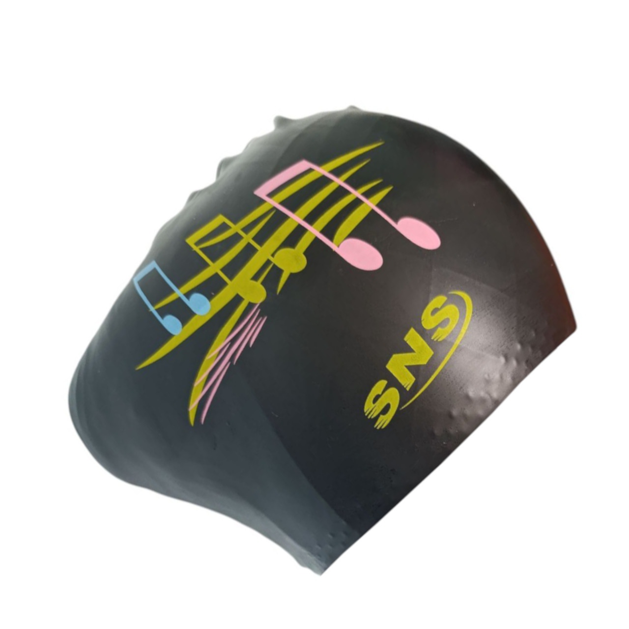 Шапочка для плавання для довгого волосся SNS KW-1Ч black music