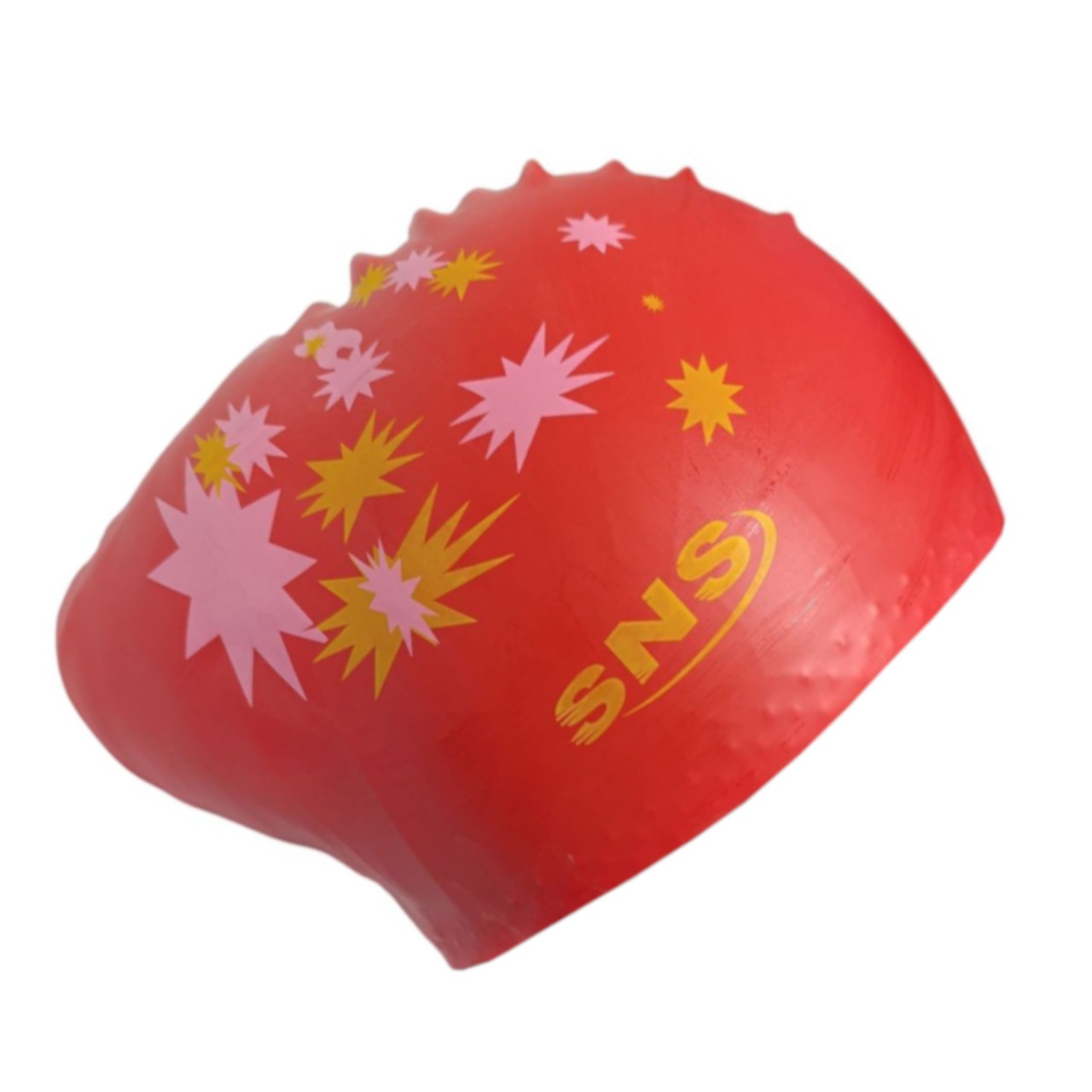 Шапочка для плавання для довгого волосся SNS KW-2К red galaxy