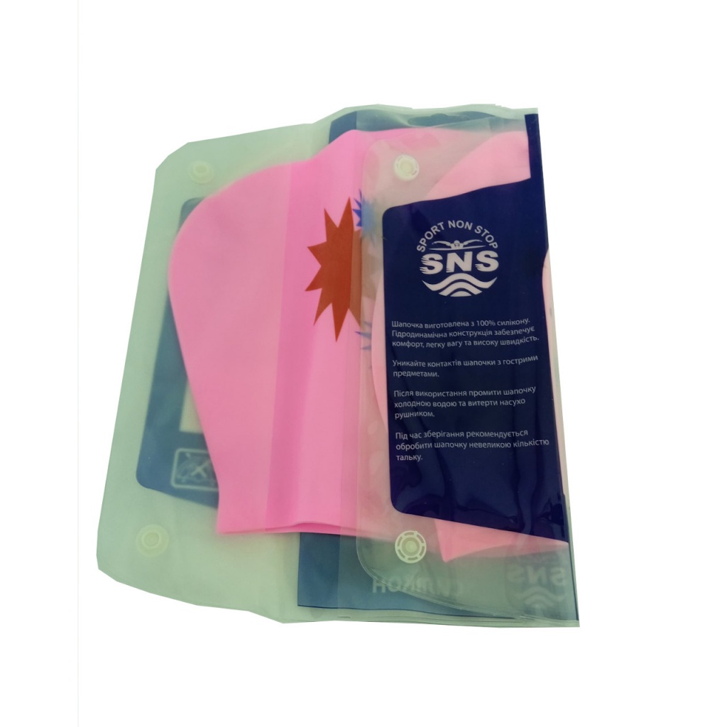 Шапочка для плавання для довгого волосся SNS KW-2Р pink galaxy