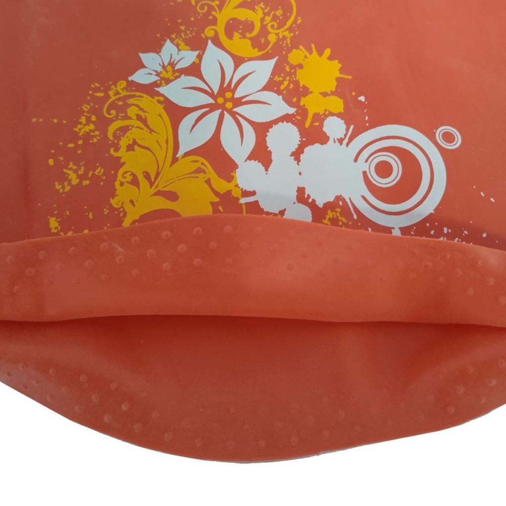 Шапочка для плавання для довгого волосся SNS KW-3К red flowers