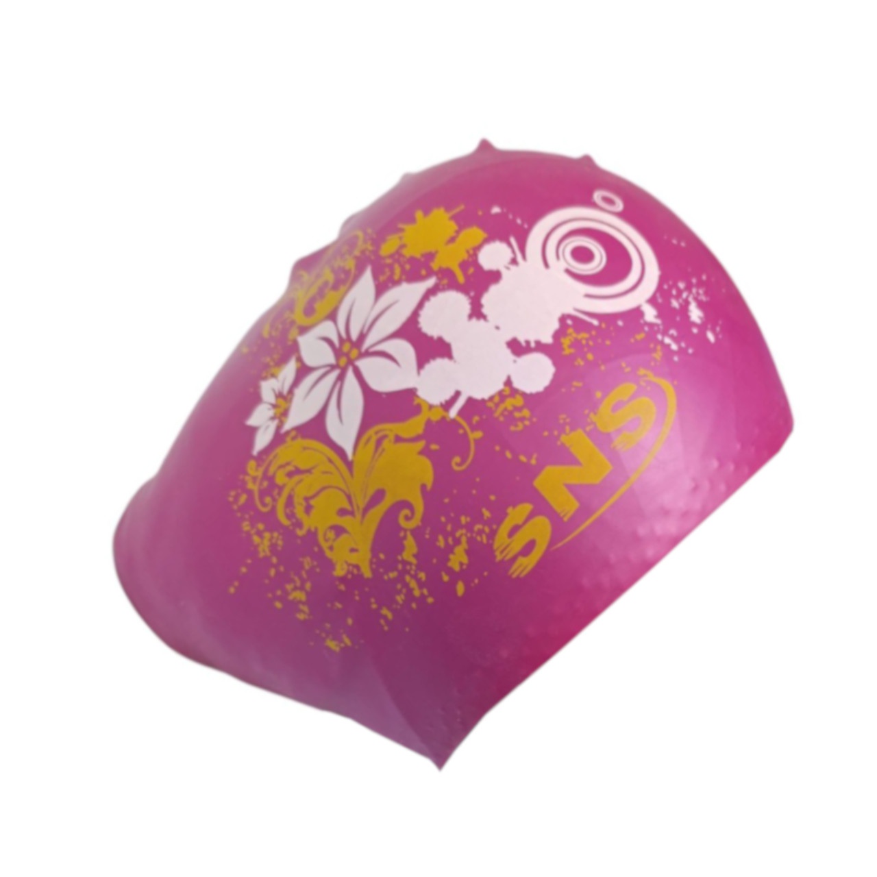 Шапочка для плавання для довгого волосся SNS KW-3МА crimson flowers