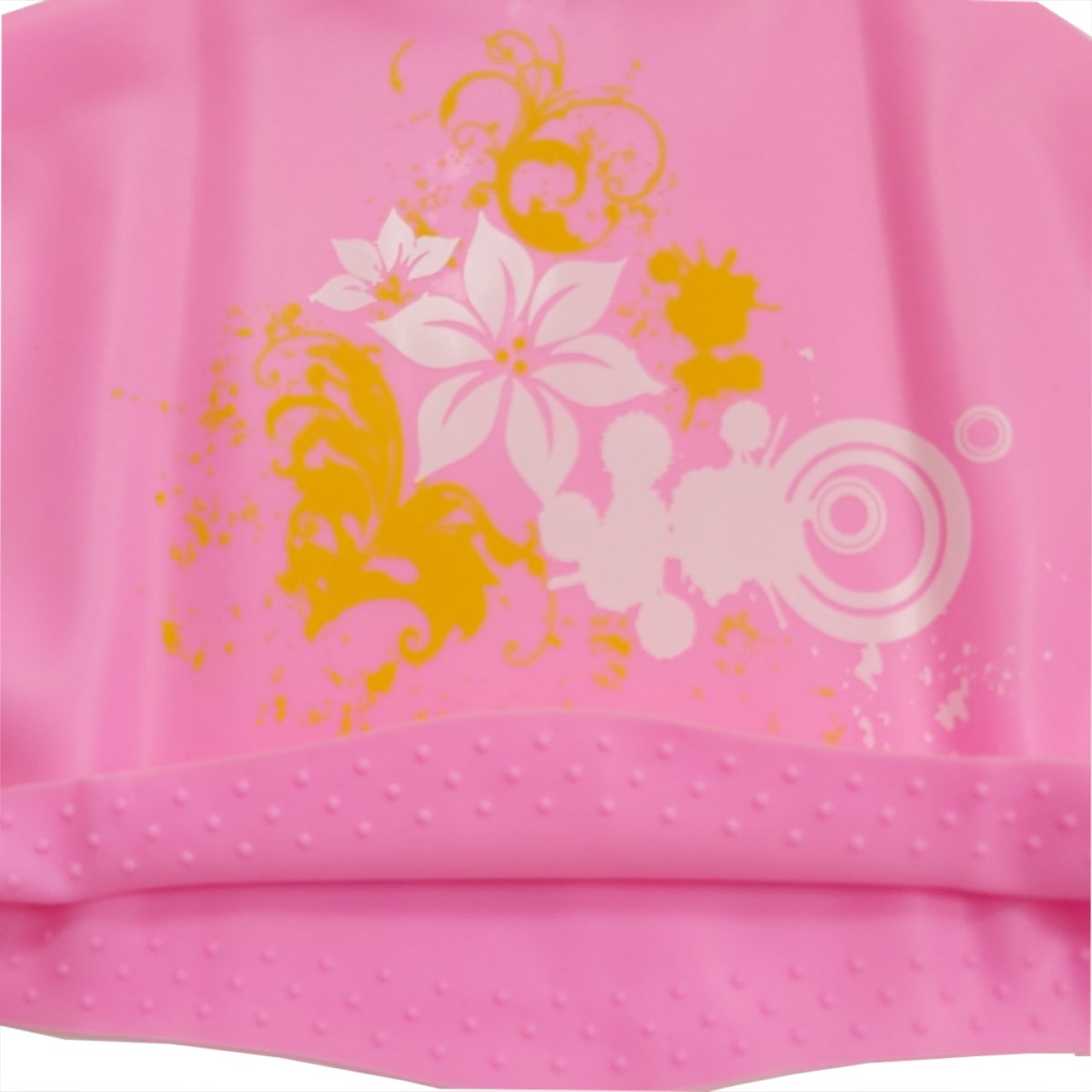 Шапочка для плавання для довгого волосся SNS KW-3Р pink flowers