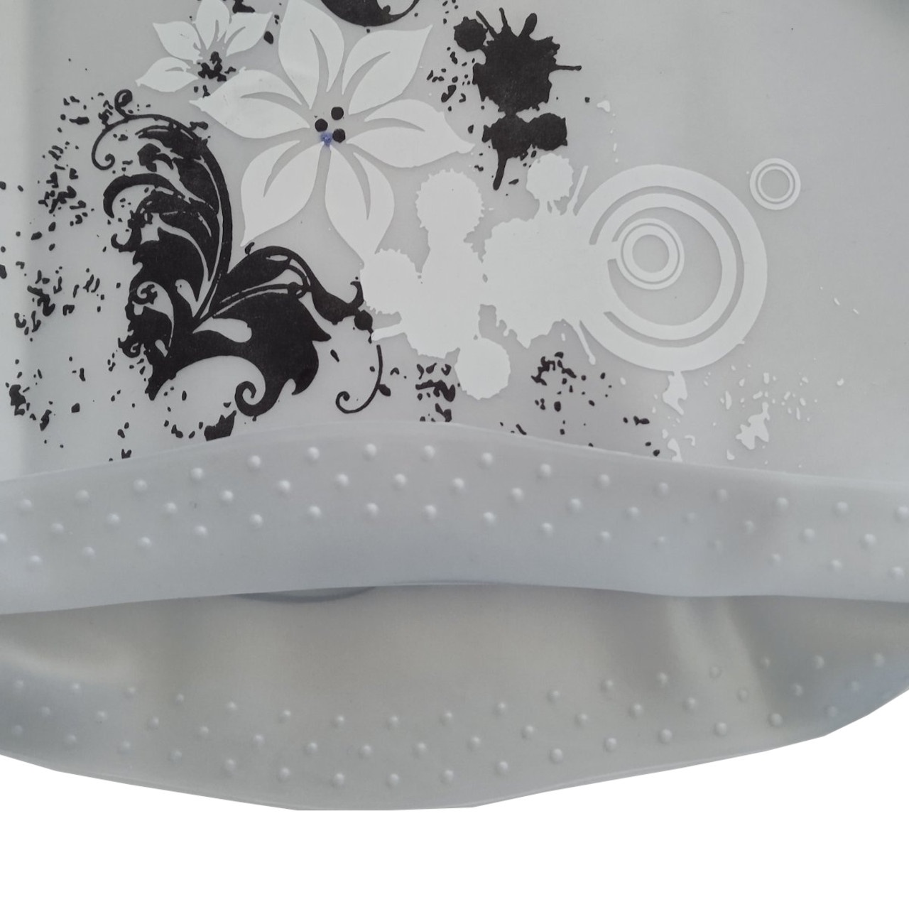 Шапочка для плавання для довгого волосся SNS KW-3СЕ silver flowers