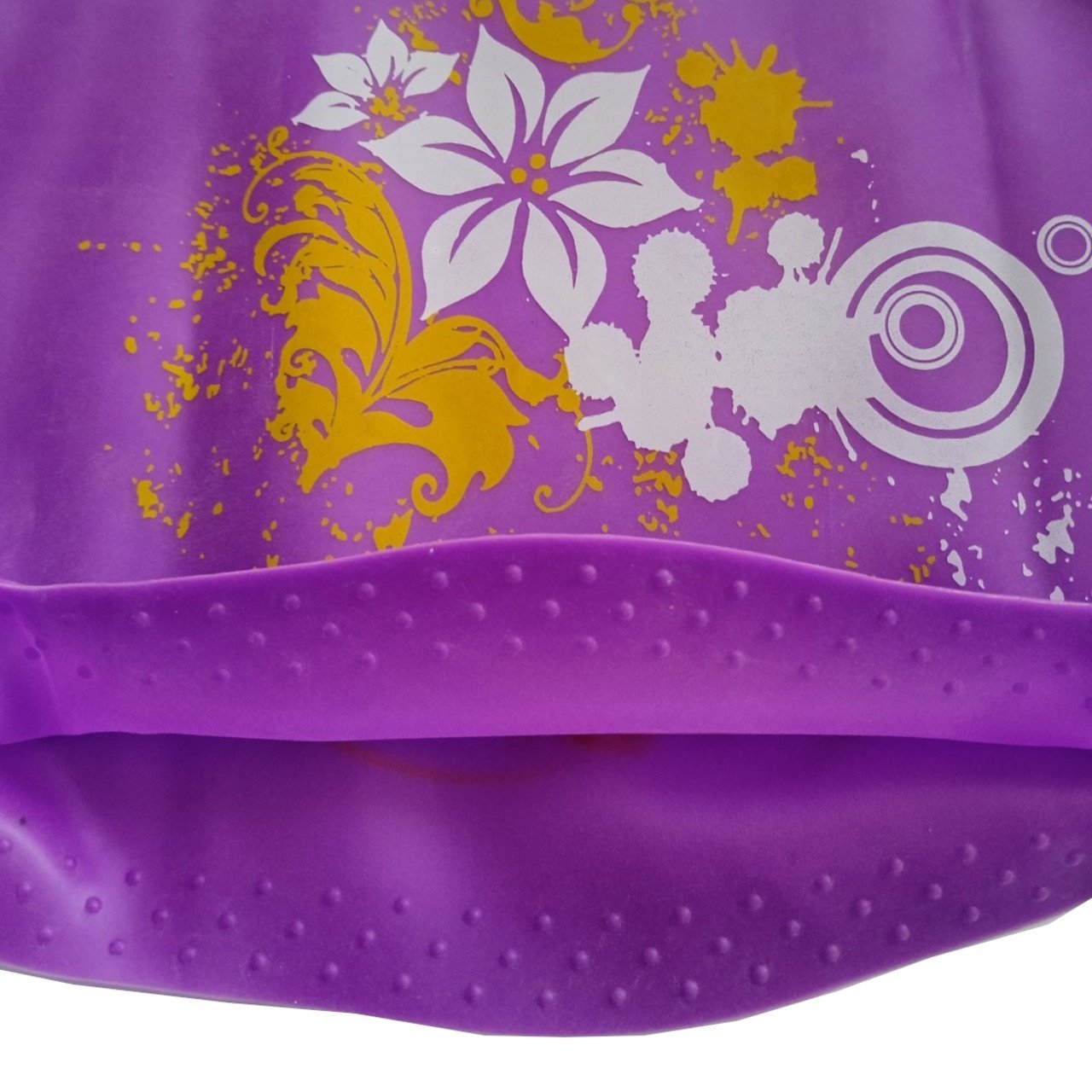 Шапочка для плавання для довгого волосся SNS KW-3Ф purple flowers