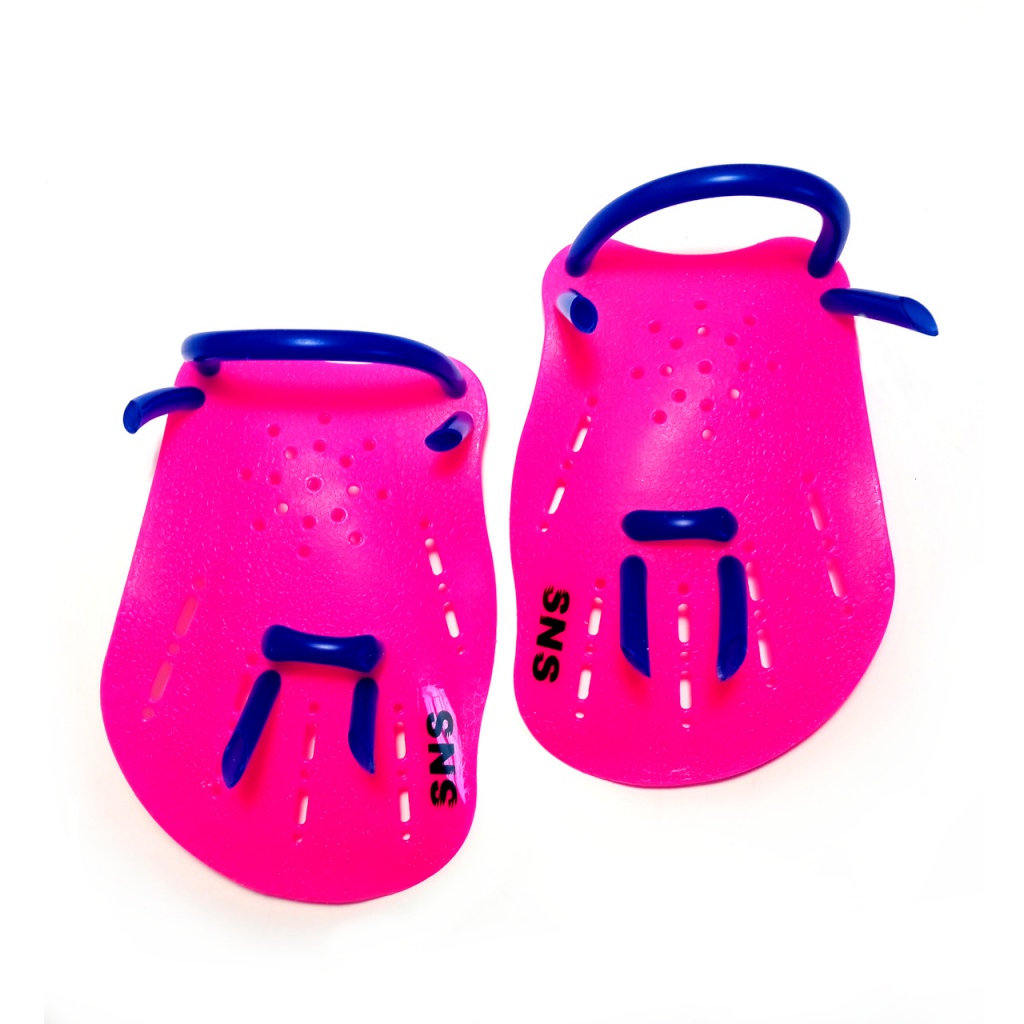 Лопатки для плавання розмір М рожеві S-HS-M-МА