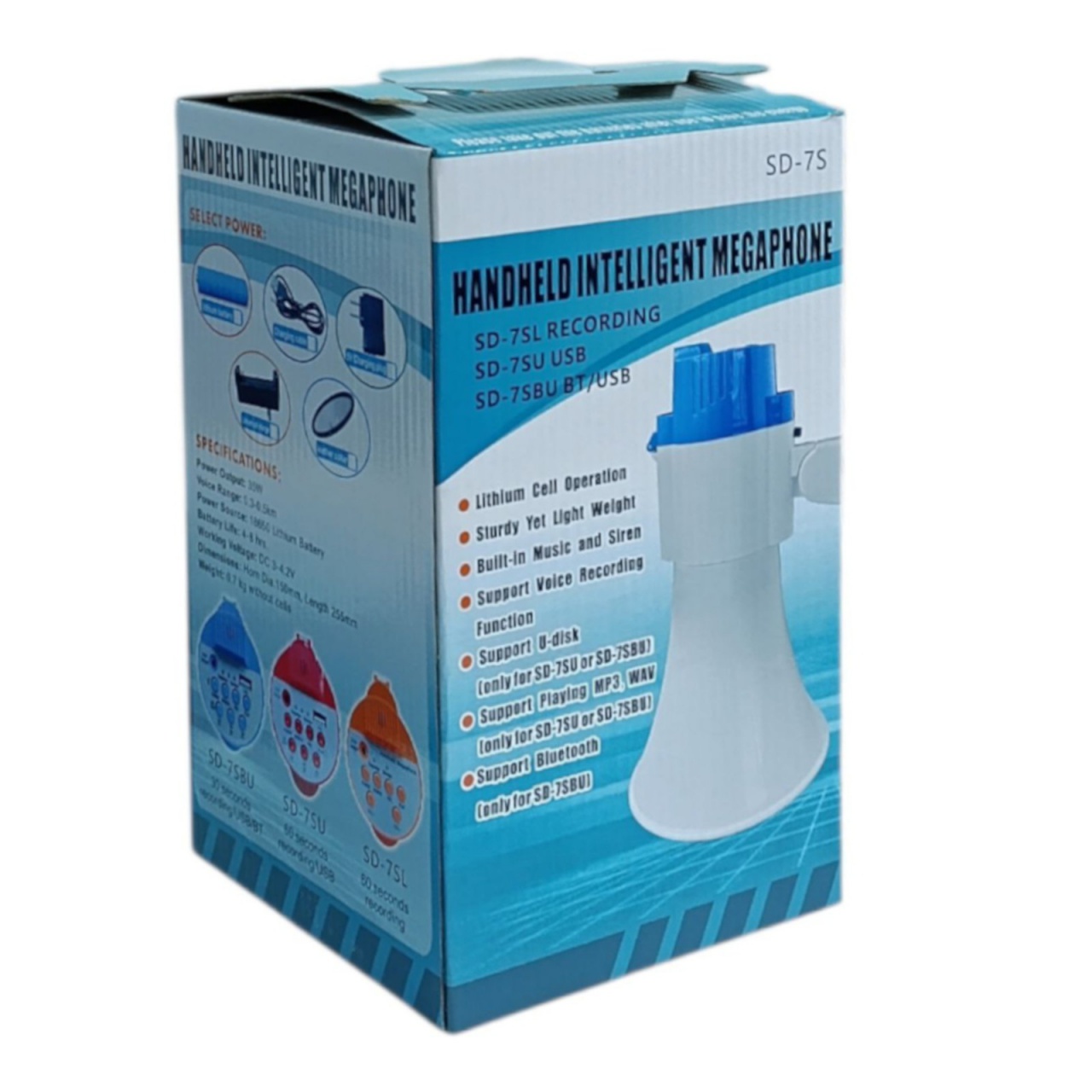 Мегафон ручний з USB-портом SD-7S-UB