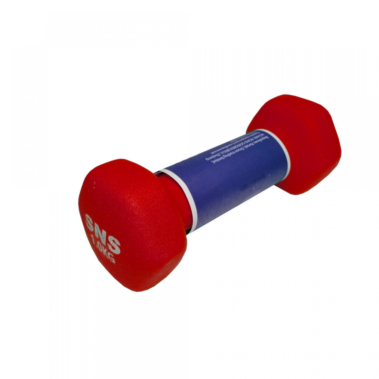 Гантель вінілова МАТОВА SNS 1 кг червона