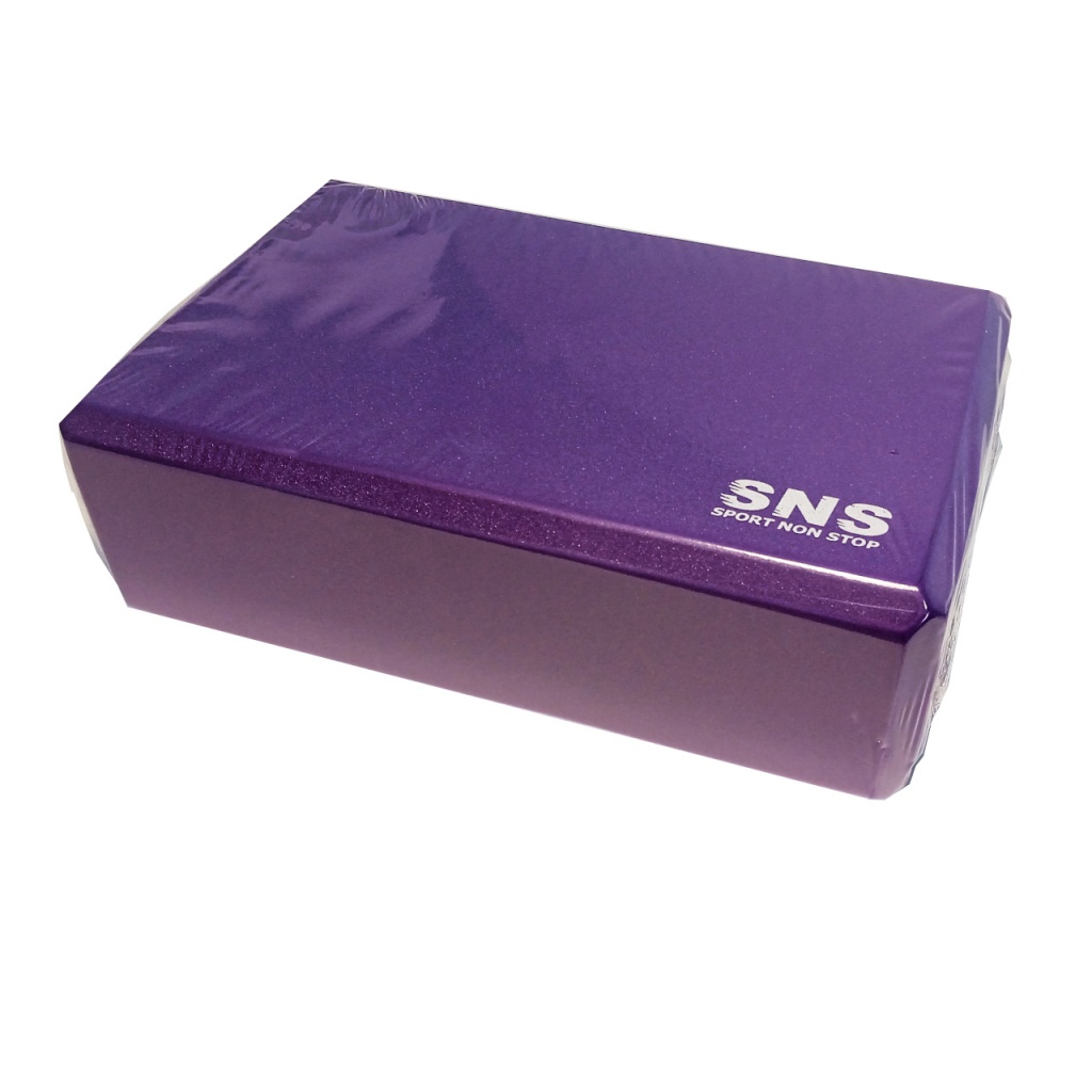 Блок для йоги фіолетовий YJ-K-Purple