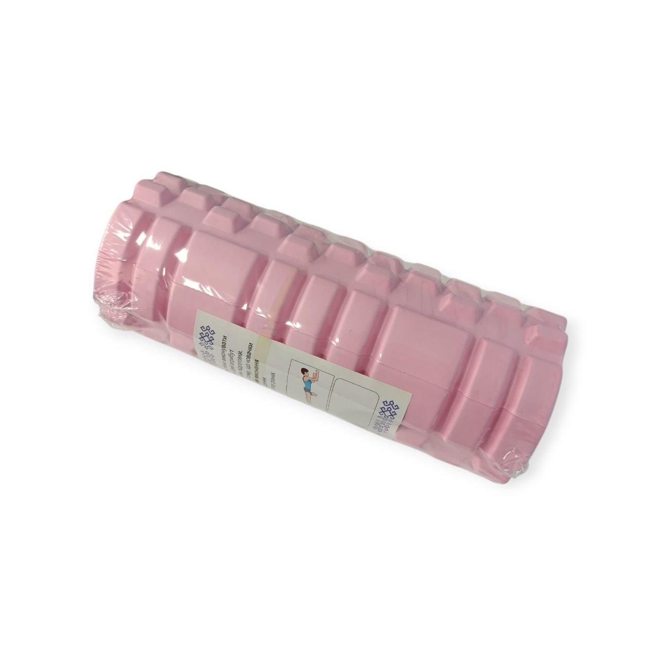 Масажний валик КЛАСИЧНИЙ SNS 33 см блідо-рожевий EVAJD2-33-pink