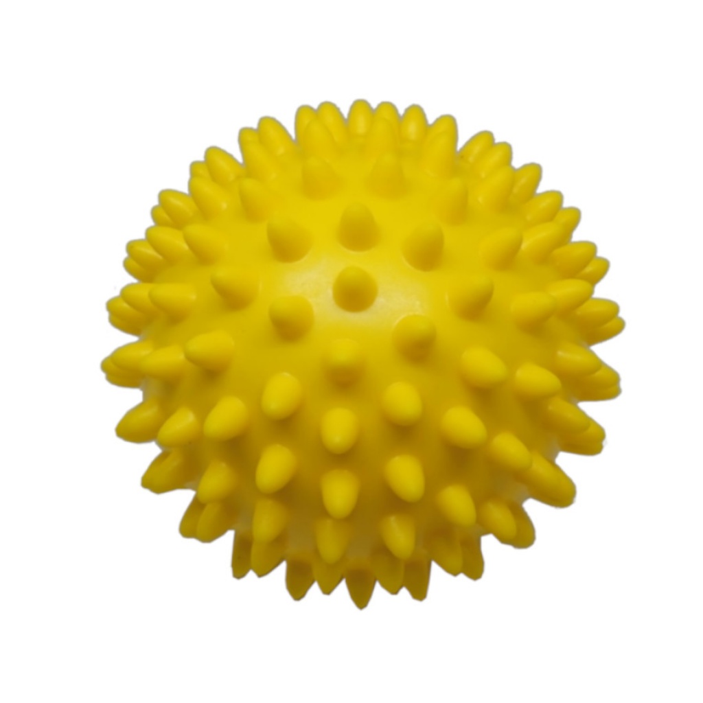М'яч масажний d 10 см жовтий надувний D10 (70Гр)-Ж